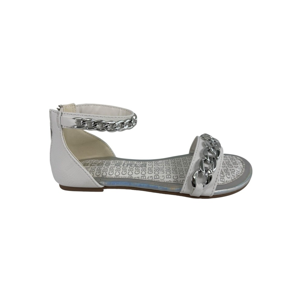 BCBG Girls White flat sandals Size 13 M